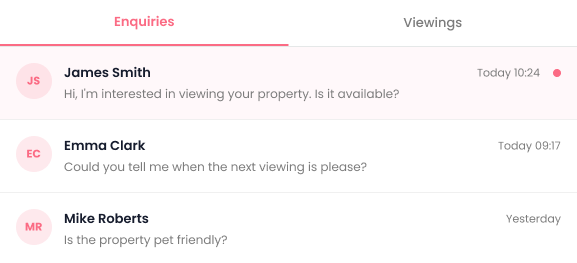 Welcoming living room in a rental property