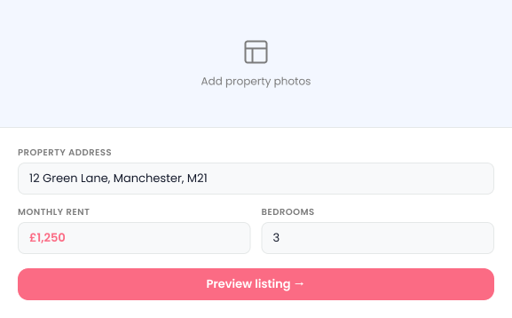 Welcoming living room in a rental property